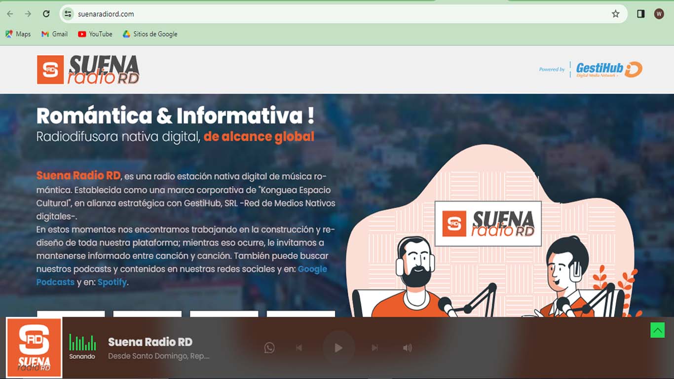 web de Suena Radio